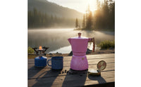 Stovetop Espresso Pot Portable & Lightweight Octagonal Aluminum Coffee Pot Italian Coffee Brewer Rich Flavor Kitchenware