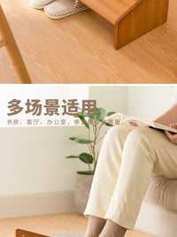 Under-Desk Footrest Stool, Bamboo, Modern Minimalist, Non-Folding