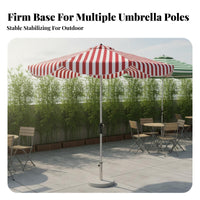 Umbrella Anchor Outdoor Umbrella Base Water Fillable Stability Accessory with Adjustable Knob Durable Material Suitable for Patio Owners Homeowners Garden Pool Area Beach Cafes Restaurants