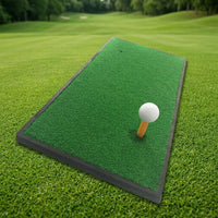 Golf Practice Mat Artificial Turf Rubber Non-Slip Portable Golf Mat Home Garden Indoor Swing Basics