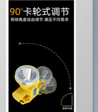 Rechargeable LED Headlamp for Outdoor Night Fishing with Long Battery Life