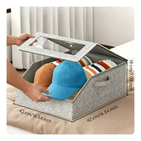 Baseball Cap Storage Box Clear Window Baseball Cap Storage Reinforced Cardboard