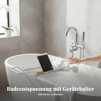 Tablet Holder Bath Rack Open Metal Extendable Bath Tray Wire Frame