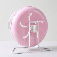 12cm Hamster Wheel and Nocturnal Pet Wheel, Quiet Hamster Exercise Wheel with Stand for Dwarf Hamsters, Sphere-Bearing Smooth Surface