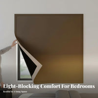 press-on-adhering light-blocking Curtain Light Blocking Sun Shade Protection for Apartment