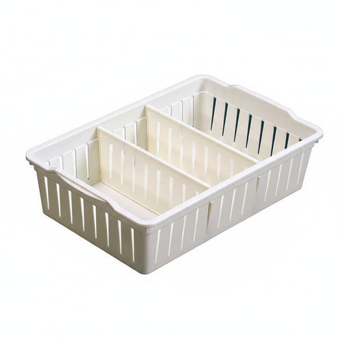 Rectangular Organizer Tray Multipurpose Desktop Sundry Box Large Capacity Divider Basket for Office, Closet