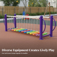 Sensory Training Playset Sturdy Kindergarten Obstacle Course Sturdy Construction children's Climbing Bridge for Playground, Childcare Facility