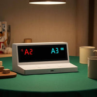 OLED Display Card Game Scorekeeper USB-C Charging Electronic Scorekeeper Rechargeable Tabletop Scoreboard White