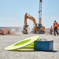 High Visibility Construction Hat Sun Flap Breathable Mesh Hard Hat Sun Shade Lightweight Helmet Neck Shade for Sanitation Workers, Landscapers