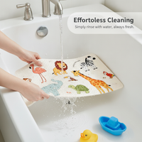 Non-Slip Suction Cup Bath Mat for Shower and Bathroom Floor, Kids' Safety Mat