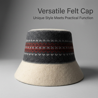 Wool Sauna Hat for Steam Room, Thickened Heat Insulation, Strong Water Absorption, Ergonomic Sauna Cap for Men Women, Relaxation Ritual