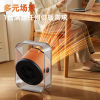 暖风机家用电热取暖器工位小型办公室桌面2025新款110V美规台湾欧