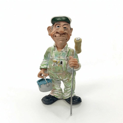 Tradesperson Figurine Caricature Cartoon Figurine Novelty for Desk, Tradespeople