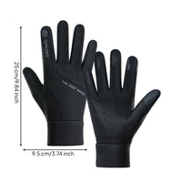 Gloves with Touchscreen Fingertips Stretch Gloves with Fleece Fleece-Lined Winter Non-Slip for Cyclists, Cycling