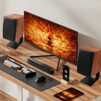 Desktop Speaker Stands Angled Speaker Stands Lowsleek Audio Stand for  , Desk, Studio