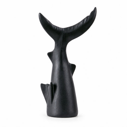 fishes Tail Sculpture Marine-Themed Abstract Sculpture Modern Statue for Art Collectors, Office Desk, Entryway Console