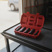 5 Pieces Impact Socket Set  Double-Headed Socket Set Resistant Tool for Mechanics, Garage