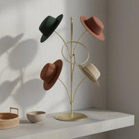 Hat Display Holder Stable Base Freestanding Hat Rack Saving Household Storage for Entryway, Closet