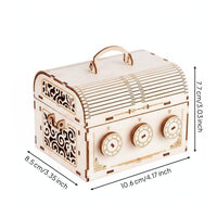3D Wooden Brain Teaser Box Brain Teaser Wooden Code Box Decorative
