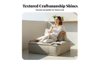 Minimalist design Tofu Block Chair Space-Saving Upholstered Foam Block Lounger Lowsilhouette configurable Sofa Section sturdyDuty Build for Apartment Dwellers, Design aficionados, Young Adults, Small Spaces, Balcony, Bedroom, perusing corner