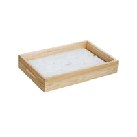 Serving Tray with Insert Rectangular Wooden Serving Tray Sturdy for Restaurants