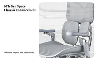 Lumbar Support Ergonomic Mesh Chair Breathable Backrest Ergonomic Mesh-Back Roller Chair Adjustable Height Office Furniture Smooth-Rolling Wheels for Students, Gamers, Study Room, Commercial Use, Gaming Setup