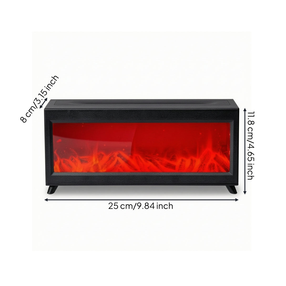 Tabletop Fireplace Dispenser Decorative Fireplace Flame Dispenser Tabletop Humidifier Compact Appliance High-Frequency Vibration