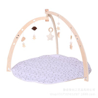 Wooden Baby Crib Toy with Adjustable Arch for Hand-Eye Coordination