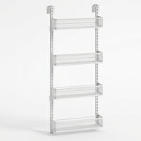 Bedroom Closet Door Organizer, Multi-Layer Hanging Rack for Students, No-Drill Adjustable Hooks for Over-the-Door for Bags & Coats, 15kg Capacity