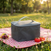 Lunch Box Tote Bag for Work, Insulated Lunch Bags for Women with Oxford Cloth, Large Capacity Cool Bag and Picnic Bag, Handheld Style Food Bag