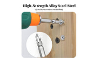 Textured Grip Mini Screwdriver Chrome Vanadium Steel Short-Handle Screwdriver for Tight Confined Areas