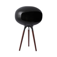 Tripod Fireplace Freestanding Liquid Biofuel Fireplace Matte Black for Terrace