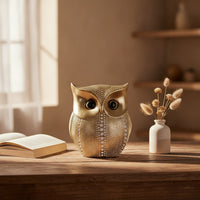 Owl Figurine Textured Owl Statue Decorative Sculpture for Collectors, Understated Decor Fans, Shelf, Bookshelf, Entryway