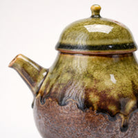 Handmade Wood Fired Ceramic Teapot, Ancient Kiln Glaze