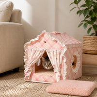 Cat Tent Bed Four Seasons Universal Semi-Enclosed Winter Warm Cat House Princess Nest Removable Washable