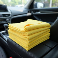 40x40cm Microfibre Cloth for Car Polishing, Plush 300GSM Cleaning Cloths, High Absorbency for Wax and Crystal Coating Use