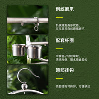 鹦鹉不锈钢站架虎皮牡丹玄凤互动鸟架训练玩耍磨爪架子挂架