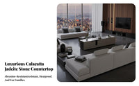 Luxury Design Stacked Slab Coffee Table Stone Pattern Living Room Furniture Modern & design Sturdy Construction for Homeowners, Families, Renters, Home, Lounge Area, Small areas