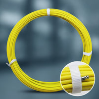 Flexible Cable Pulling Rod Smooth Cable Running Rod Coiled Cable Puller Tape with Pulling Heads Strong for Electricians