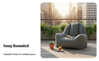 Nordic Design Oversized Bean Bag Sofa Space Saving Floor Seating for Apartment Dwellers, Adults, Bedroom, Lounging, Living Room, perusing corner