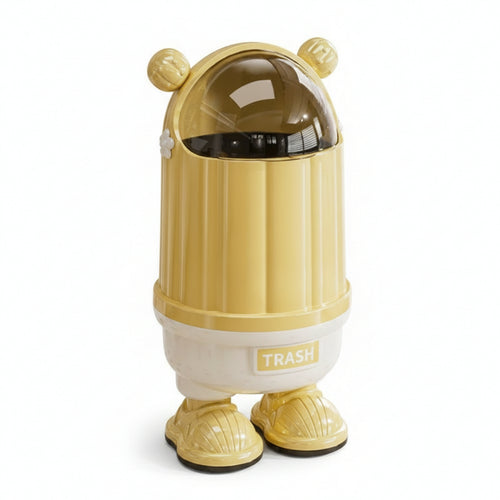 Cylindrical Cactus Trash Can Wastebasket Bin Indoor for Bedroom