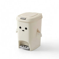 Step Pedal Trash Can Handseffortless Pedal Bin Rectangular for Office