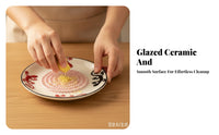 Manual Ceramic Garlic Grater Plate Hand-Operated Ceramic Grater Plate Compact Grinding Dish with Textured Surface Easy to Clean for Home Cooks
