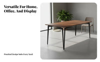Solid Wood Computer Desk Spacious Desktop Long Computer Workstation Versatile Modern Office Desk for Students, Gaming Aficionados, Bedroom