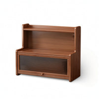 Desktop Cabinet Two-Tier Desktop Organizer Space-Saving for Office, Vanity