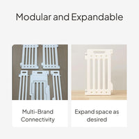 Modular Pet Playpen Gate Panel Divider, White