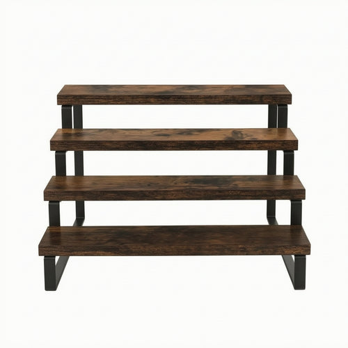 Stepped Display Rack Tabletop Organizer Vintage for Countertop, Collectors