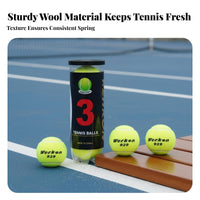3 Balls Tennis Ball High Pressurized Tennis Balls Wear-Resistant for Competitive Athletes, Instructor Es, Tournaments, League Matches, Hard Courts