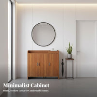 Shoe Storage Cabinet with Doors Dust-Protected Design Shoe Storage Cabinet Large Capacity for Apartment Dwellers, Homeowners, Corridor, Hallway
