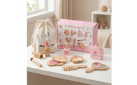 Wooden Makeup Toy Set Pretend Play Makeup Set Portable for Kids, Young Children